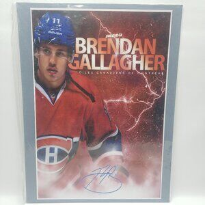 Brendan Gallagher 11 Les Canadiens de Montreal Canadians NHL Poster